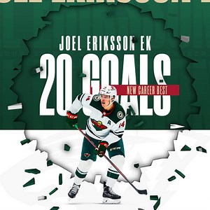 Joel Eriksson Ek has a new career-best for goals in a season! 👏 | NHL