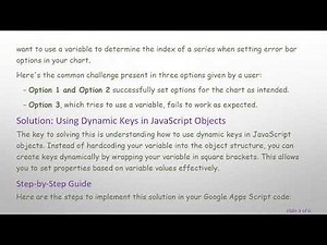 Using Variables in Google Apps Script for Dynamic Chart Options