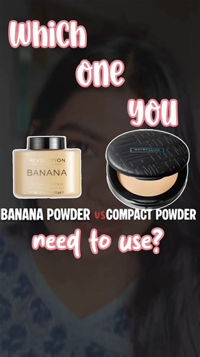 Banana powder vs compact powder #bananapowder #compactpowder #begginersfriendly #shortsforgoal