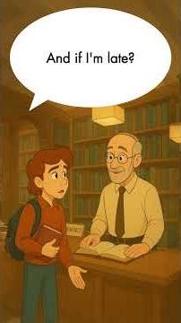 📚 A1 Level | Borrowing Books & Staying Quiet | English for Students #conversation #library