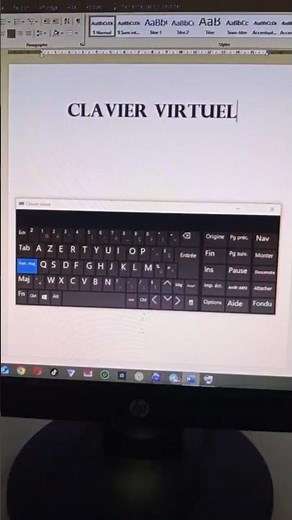 Comment activer le clavier virtuel sur PC ?