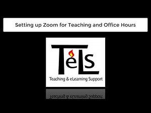 Zoom for teaching online and conducting office hours online with Canvas.