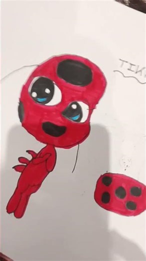 ladybugs tikki drawing 😀❤️