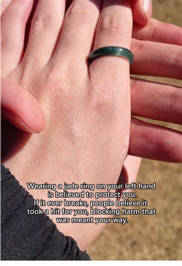 Wearing a Jade Ring for Energy Protection