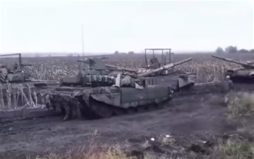 俄军T-90M和T72主战坦克