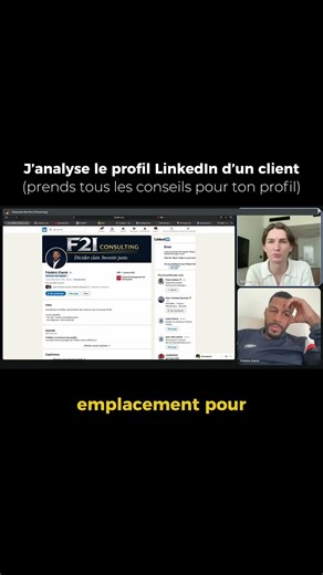 J’analyse le profil LinkedIn d’un client