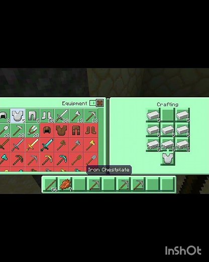 how to craft iron armor in Minecraft