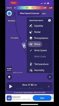 Zoom Earth App to know the weather