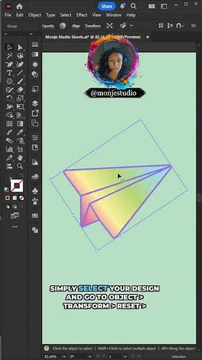 Monje Studio Tutorials: Illustrator Bounding Box Won't Reset? Try This Simple Fix!
