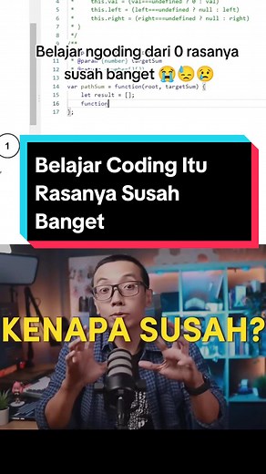 Belajar ngoding dari 0 menurut gua juga beneran susah 😭,terima kasih ilmunya pak @sandhika.galih #belajarcoding #sandhikagalih