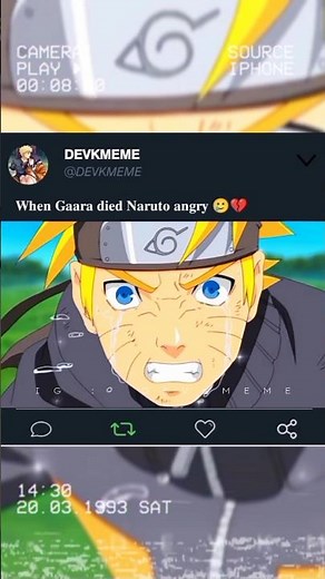 When Gaara died Naruto Angry and Cry 🥲💔 #naruto #gaara #kakashi #anime #shorts #youtubeshorts