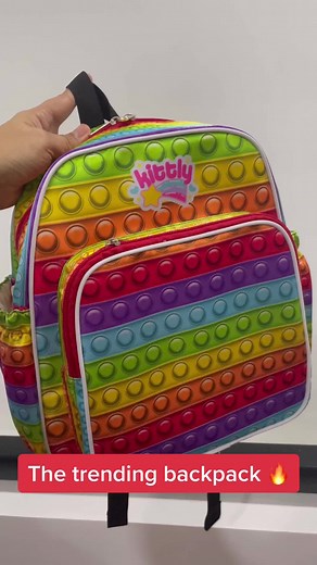 Stand out with Kittly Pop It Backpack ❤️💙
