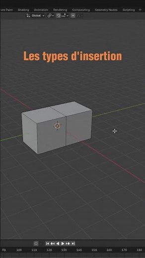 Les insertions sur Blender ! #blendertutorial #blender3d