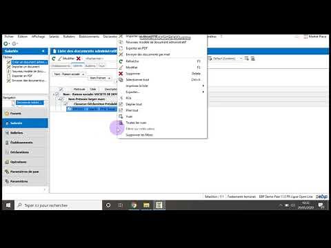 EBP PAIE Créer un contrat de travail - DPAE - un document administratif