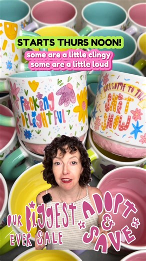 27 reactions · 4 comments | It’s finally happening - our biggest Adopt-a-Goodie Sale ever! We go live Thursday at noon ⏰ Up to 70 % off everything  Nothing over $40  Most under $30. Sign up now so you don’t miss out - small batches = they always sell out! | Bea Bellingham | Facebook