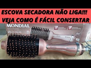 escova secadora mondial não liga ou não esquenta! Veja como é fácil desmontar testar e consertar