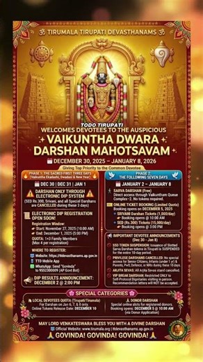 Tirumala Vaikunta Dwara Darshan #tirumala #tirupati #vaikuntaekadasi