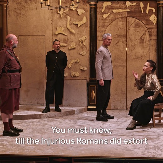 Till the injurious Romans did extort This tribute from us, we were free #Cymbeline plays in the Sam Wanamaker Playhouse until 20 April, with Martina Laird as Cymbeline ✨ 🎟️ https://bit.ly/CymbelineSWP25 | Shakespeare's Globe