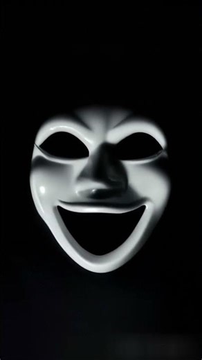 Creepy Mask Says Hello. AI video.