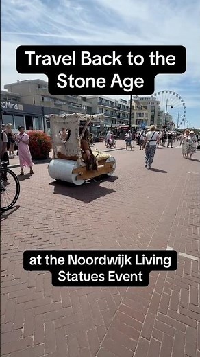 Travel Back to the Stone Age at the Noordwijk Living Statues Event
