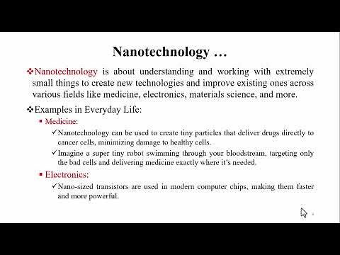 Emerging Technology Course: Chapter 7: Other Technologies - Nanotechnology