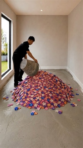 You Won't Believe This Bedroom Floor Transformation #homehacks #satisfying #renovation