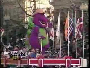 Barney in President Clinton Innaugural Parade