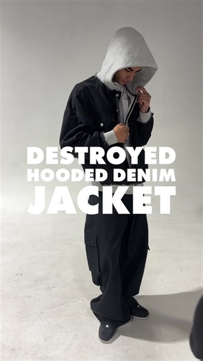 Behind the Scenes of Our Destroyed Hooded Denim Jacket
