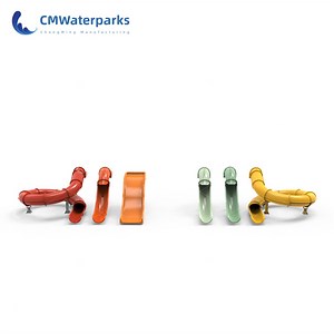 [Hot Item] Cmwaterparks FRP Water Park Signature Fiberglass Pool Slides for Resort Hotels