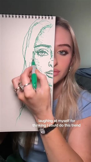 Drawing challenge failed 😭 to be fair I have terrible vision in both eyes😅 #drawingchallenge