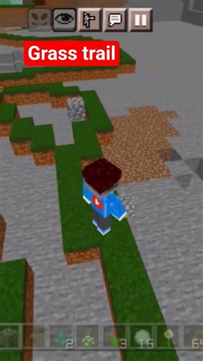grass trail command #minecraft #funnyeffect