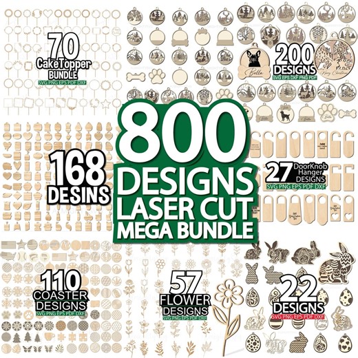 Laser Cut Files Bundle SVG, Christmas Ornaments SVG Laser Cut File, Kitchen Cutting Board Svg, Cake Topper Svg CNC Files Laser Cutting Files - Etsy Canada