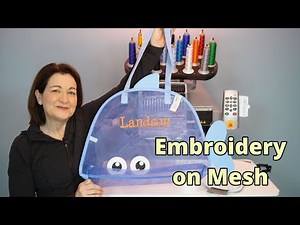 Monogram on Mesh with your Melco Embroidery Machine