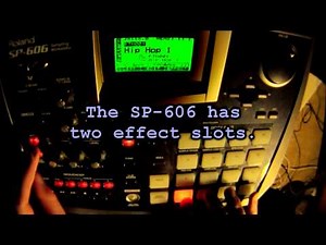 Showing some functions of the Roland SP-606 phrase sampler