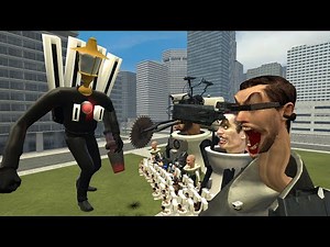 NEW FLASHLIGHT MAN MECHA BOSS VS GUILLOTINE SKIBIDI TOILET BOSS AND OTHERS In Garry's Mod!