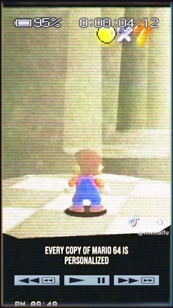 Every copy of Mario 64 is personalized #mario64 #nintendo64 #everycopyofmario64ispersonalized #hybridsxiyxn #creepypasta #viral_video #fyp #liminalspaces #liminal #weirdcore