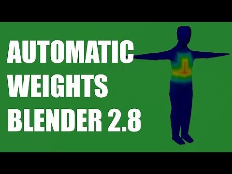 Automatic Weights Weight Painting - Blender 2.80