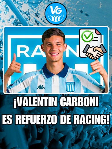 Valentín Carboni se une a Racing Club: Todo sobre su llegada
