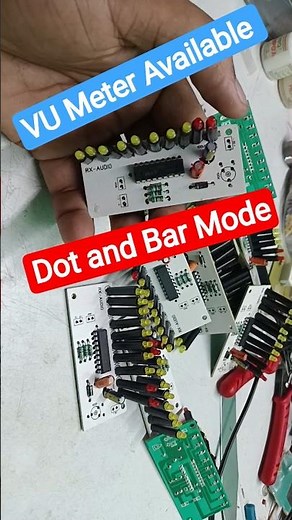 10 led dot and Bar Mode vu meter available