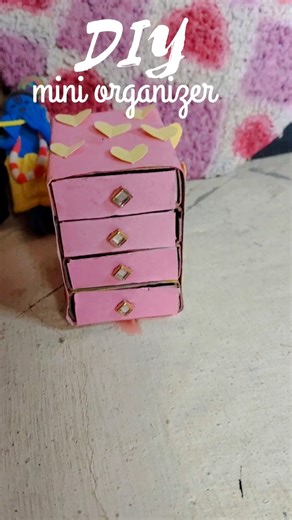 mini organizer making with mini Box.#viral #diy #artandcraft #jyotiartandcraft #organizer #shorts