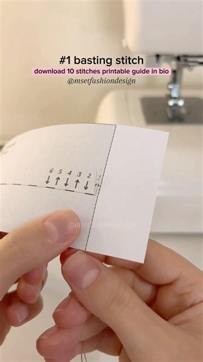 ASMR Hand Stitching Tutorial: Learn How to Sew the #1 Basting Stitch 🪡✨ #sewing #asmr