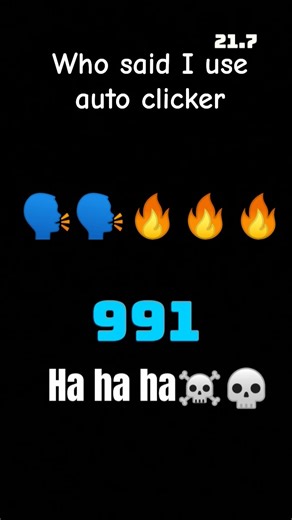 I don't use auto clicker 💀☠️#autocliker #shorts