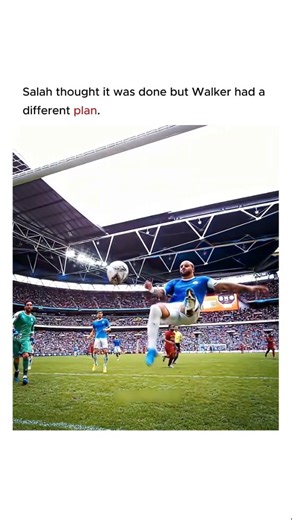 Classic Football Chronicles on Instagram: "In a tense clash between Manchester City and Liverpool, Mohamed Salah thought he had scored after beating the goalkeeper, and for a split second, he even started celebrating. The moment looked certain to end in a goal, with Liverpool ready to take the lead. But Kyle Walker had other plans. Racing back with incredible pace and awareness, he made a last-second goal-line clearance, denying Salah and stunning everyone in the stadium. What should have been a