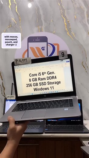 HP EliteBook 840 G3 Intel Core i5 6th Gen. 8GB Ram 256GB SSD Storage Wi-Fi & Bluetooth Ready Good for Multitasking