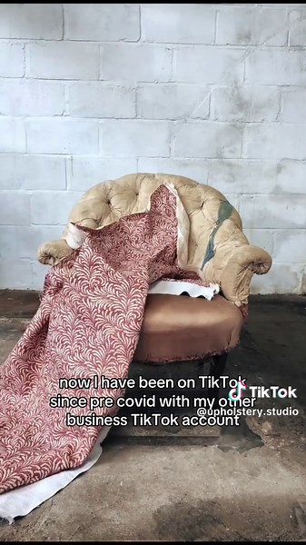 Hello, Im now also @Hepzabeth I started a new more personal second TikTok account to show more of my day to day upholstery life which includes sharing more about fabric walling (yes I also hang and stretch fabric across walls of rooms in people houses) ⭐️ I will STILL be posting my finished furniture projects here with The Upholstery Studio - so don’t panic! I just wanted to feel comfortable sharing more relaxed behind the scenes / day to day upholstery projects and maybe a bit of personal life 
