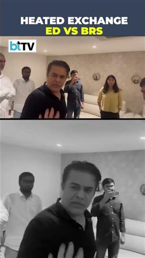 Heated Exchange Between ED And BRS Leader KTR Rao At K Kavitha's Residence