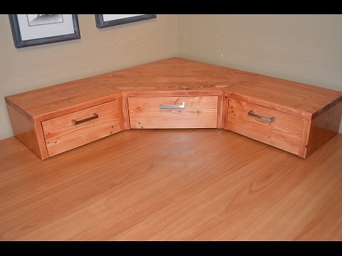 How to make a Pallet Wood Monitor Desk Riser with Drawers - Part 3