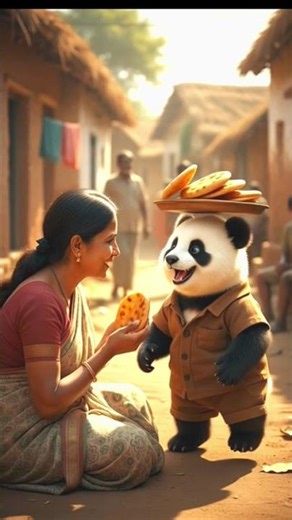 A Little panda 🐼❤️ Saved A baby monkey 🐒 Life, #viralshorts#viralyoutubeshorts#trendingpandashorts