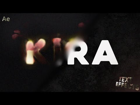 Text Effects tutorial / After Effects AMV Tutorial