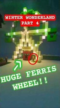 #4 Winter Wonderland in Minecraft! Ferris Wheel has now been added 1.21.10 🔥 #minecraftmodels